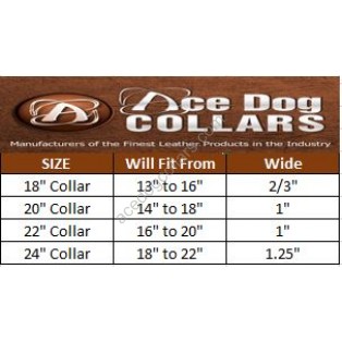 Ace Comfy LEATHER DOG COLLAR Padded And lined with soft Lamb's Leather (Brown With tan Lining) 